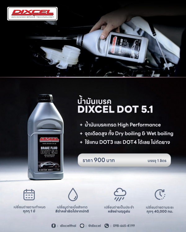 น้ำมันเบรค Dixcel DOT5.1